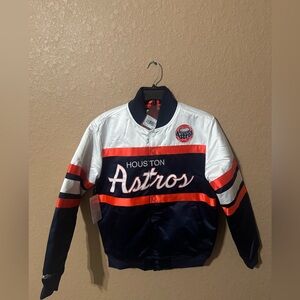 Mitchell & Ness Houston Astros Special Script Heavyweight Satin Jacket (sz. S)